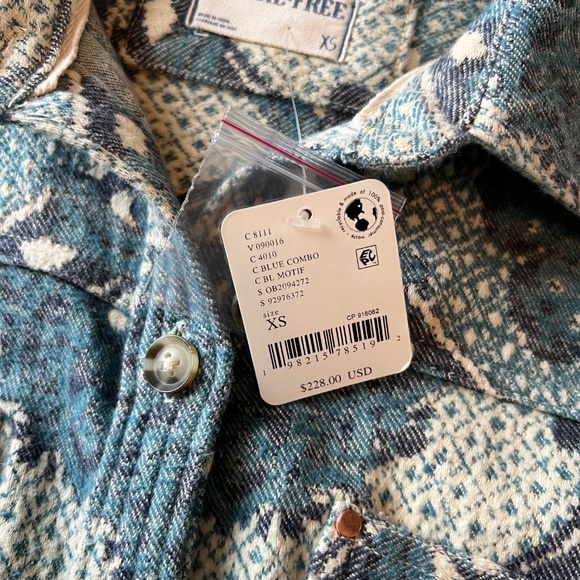 we the free brick lane jacquard maxi shirt jacket - Picture 5 of 10